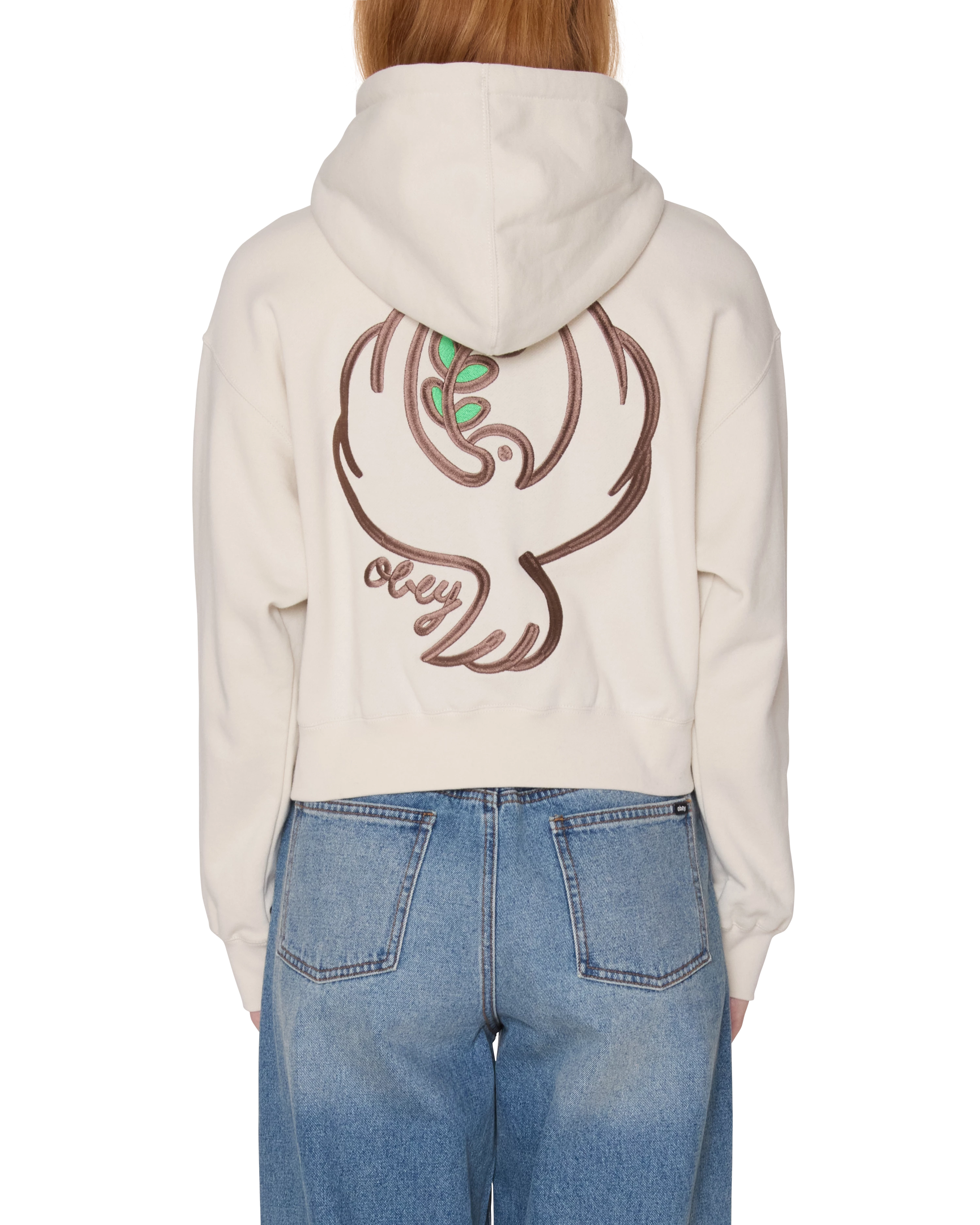 OBEY DOVE CROPPED HOOD - Tôpette Skateboards & Lifestyle